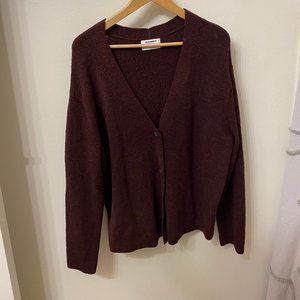 Maroon cardigan